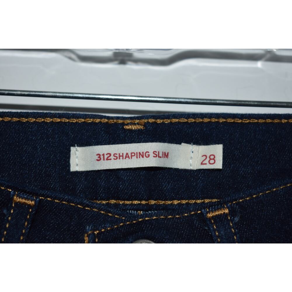 Levi's 312 Shaping Slim Dark Wash Jeans Size 28 - Picture 4 of 6